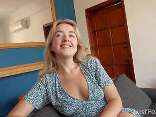 Fucking a groovy blonde teen on vacation