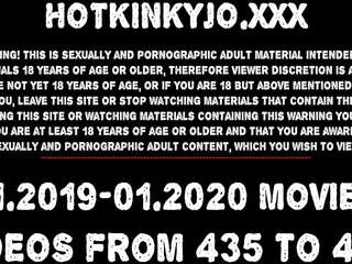 Extreme double anal fisting&comma; huge dildo&comma; prolapse&comma; extreme insertions & speculum vids 435 to 447 november to january 2020 Hotkinkyjo