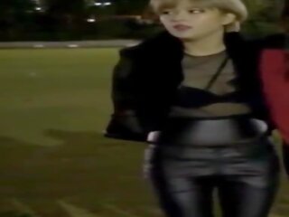 Jeongyeon Showing off Her Black Bra for You: Free dirty film b0