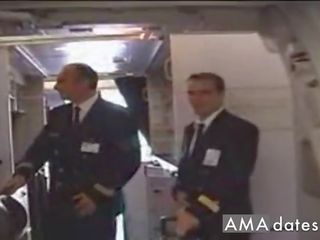 French Stewardess Is A Filthy Slut!