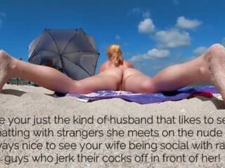 Ekshibisjonist kone mrs kysse naken strand voyeur peter tease&excl; shes ett av min favoritt ekshibisjonist wives&excl;