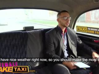 Female Fake Taxi Stud gets Balls Deep in sexy Drivers
