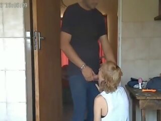 Spycam &colon;Caught my husband cheating with the 18 year old mademoiselle next door