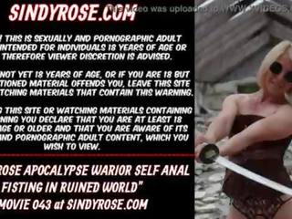 Sindy τριαντάφυλλο apocalypse warrior εαυτός πρωκτικό γροθιά σε ruined κόσμος