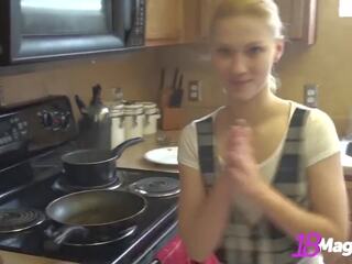 Small Boobed Coed Emi Clear in Topless Cooking Session | xHamster