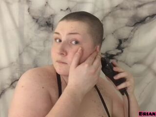 All Natural goddess movs Head Shave For First Time
