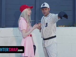 Grand Teens Cecelia Taylor, Mazy Myers Get Naughty With Step Dads immediately thereafter Baseball Lesson - DaughterSwap