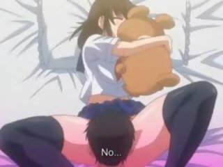 Pervert anime with milky emjekler gets fucked