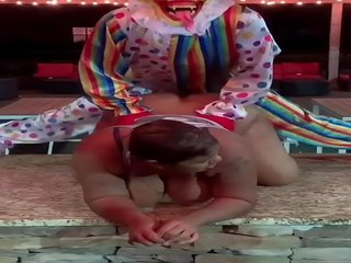Gibby The Clown invents new x rated video position called “The Spider-Man”