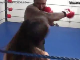 Black Male Boxing BEAST vs Tiny White damsel Ryona