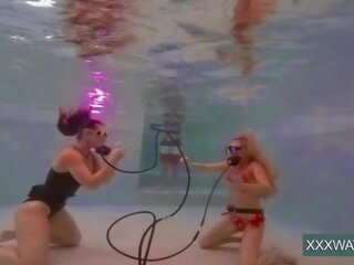 Superb incredible underwater girls stripping and masturbating adult video clips