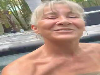 Pervert Granny Leilani in the Pool, Free dirty clip 69 | xHamster