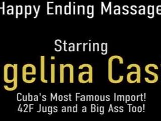 Terrific Massage And Pussy Fucking&excl; Cuban stunner Angelina Castro Gets Dicked&excl;