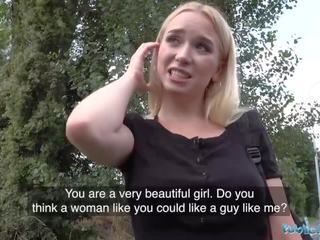Öffentlich agent elite blond teenager russisch vera jarw genagelt außerhalb