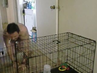 Put Doggy in Cage: Free Caged HD sex clip movie 25