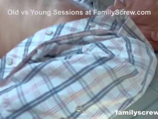 Street whore Fucking with StepGrandpa, Stepson and StepUncle xxx video shows