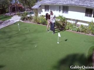 Latina fancy woman gets Banged on the Golf Course