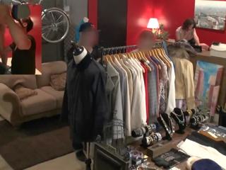 Risky Public xxx clip in Japanese Clothing Store With Tsubasa Hachino