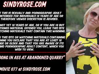 Sindy Rose Has a White Dong in Her Ass in an Abandoned Quarry | xHamster