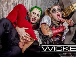 Wicked - Harley Quinn Fucks Joker & Batman: Free HD adult video 0b