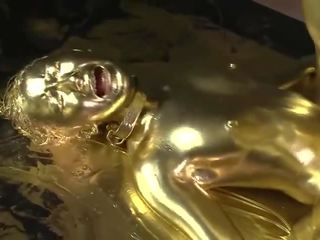 Gold Bodypaint Fucking Japanese xxx film