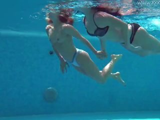 Jessica and Lindsay Naked Swimming in the Pool: HD x rated video bc