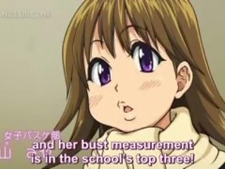Tonårs hentai animen fångad masturberar blir körd hård