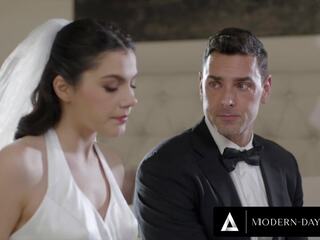 Sensational νύφη απατεώνες κατά την διάρκεια πρωκτικό σεξ ταινία λαγνεία