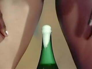 ביזארי שמפניה בקבוק פְּתִיחָה, חופשי מלוכלך אטב 3c | xhamster