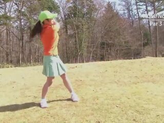 Japanese golf outdoor bottomless miniskirt blowjob penalty round sex movie vids
