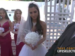 مدهش زفاف اللعنة مع جيانا ديور & bridesmaids بوف
