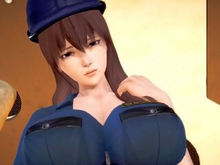 Policewoman εργαζόμενος με αγάπη 3d hentai 69