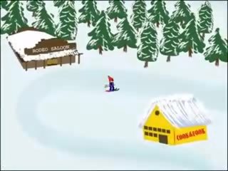 Winter ski smutsiga video- semester, fria min kön spel kön klämma vid växelström