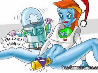 Famous cartoons Christmas orgy