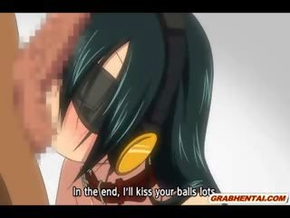Blindfold Hentai stunner Chained And Gangbanged Hard