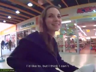 Mallcuties tiener - jong publiek meisje, tsjechisch tiener damsel