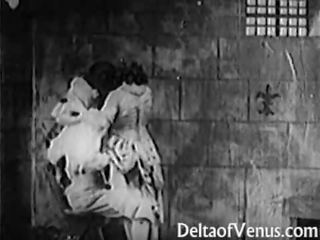 Antiikki ranskalainen likainen elokuva 1920 - bastille päivä