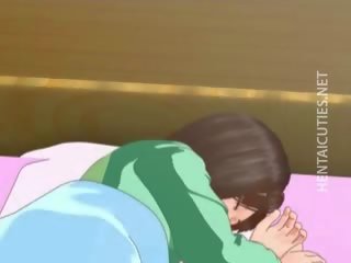 Pleasant 3D Anime young female Have A Wet Dream