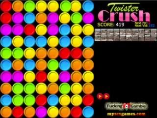 Twister crush: חופשי שלי סקס אטב משחקים מלוכלך סרט אטב ae