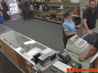 Real pawnshop adult movie with bigass cop in uniform