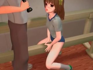 Hentai hentai estudante fodido com um beisebol bastão