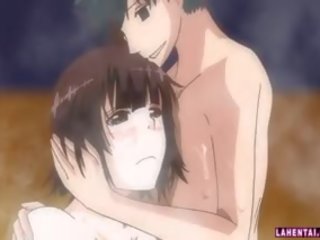 Hentai young woman Gets Fucked Outdoors In The Bath