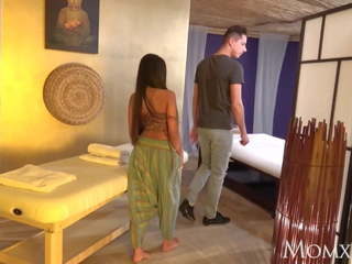 Mom Thai Massage and sexually aroused x rated film with oversexed Asian.