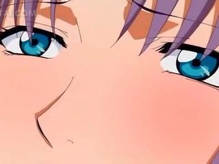 Lakuriq anime hottie merr i shkëlqyeshëm kuçkë i mbushur me organ seksual i mashkullit