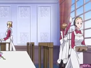 Blonde Hentai Maid Gets Licked And Fucked From Behind