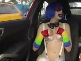 Outstanding enticing Clown Gives A Head And Fucked