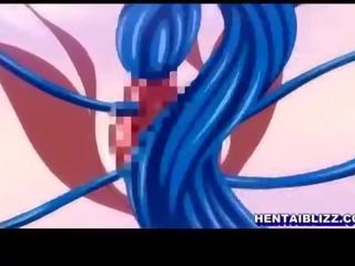 Redhead hentai with bigtits dilatih by bilingüe tentacles