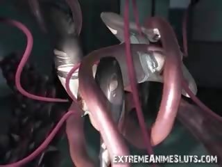 All Holes Destroyed By 3D Tentacles!
