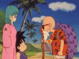 Bulma meets the healer Roshi and clips her pussy